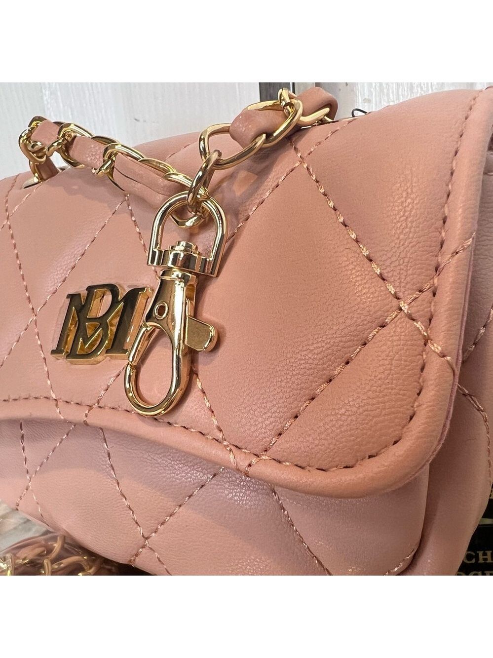 BADGLEY MISCHKA BLUSH FAUX LEATHER MINI BAG - Picture 3 of 8